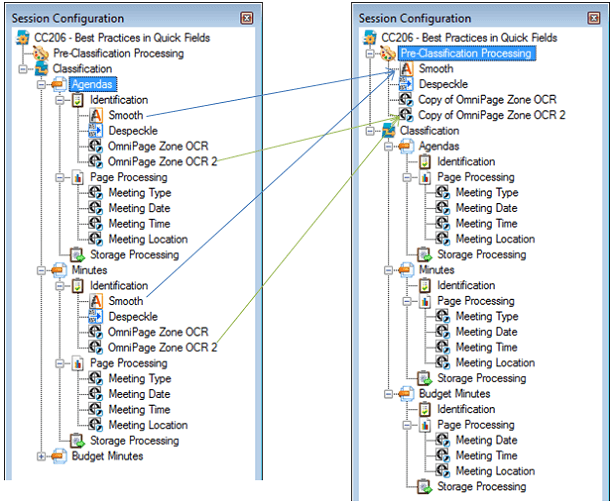Quick Fields Session Configuration