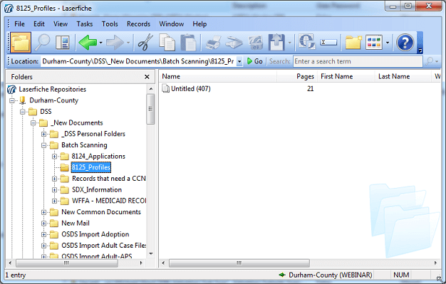 Durham County’s Dss Document Capture