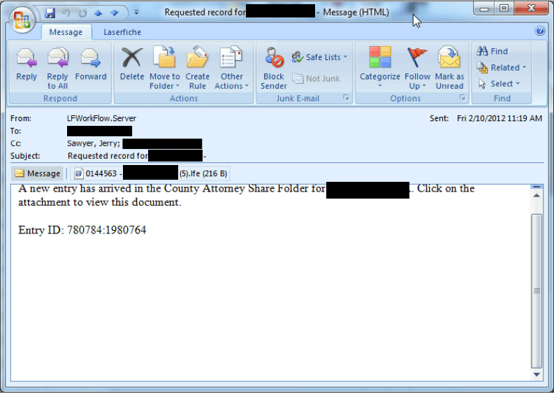 E-Mail to the Administrator