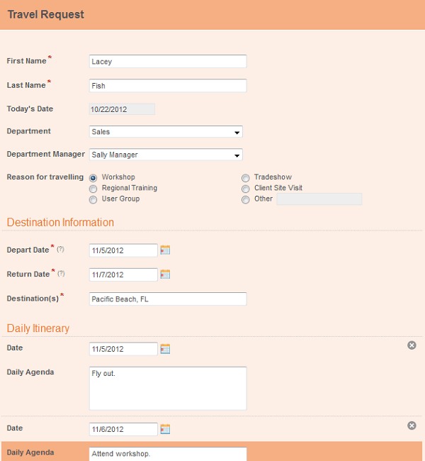 Travel Requests Process With Laserfiche