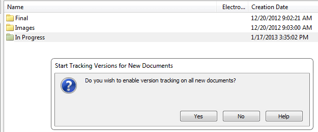 Versions Setting Up Versioning