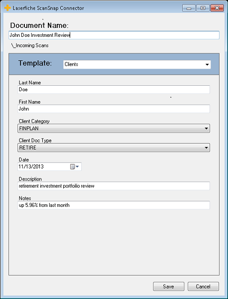 ScanSnap Connector for Laserfiche from CDI Screenshot 0