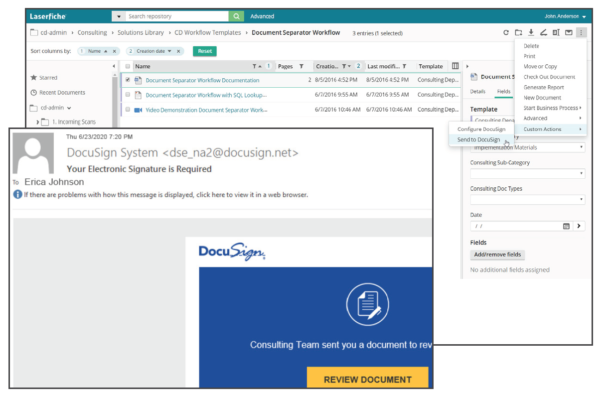 DocuSign with Workflow Activities by CDI Screenshot 2