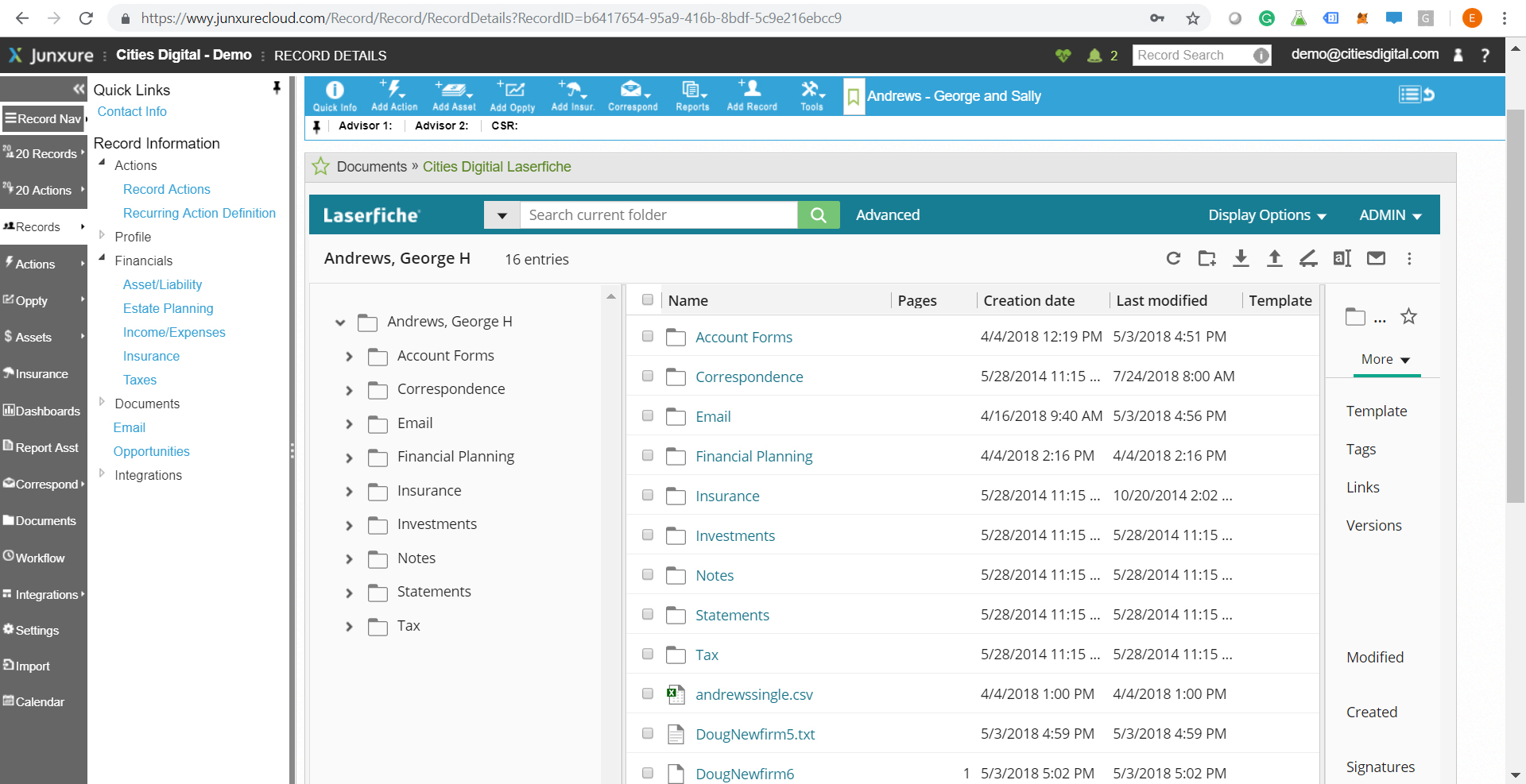 Junxure Cloud® Integration by CDI Screenshot 0