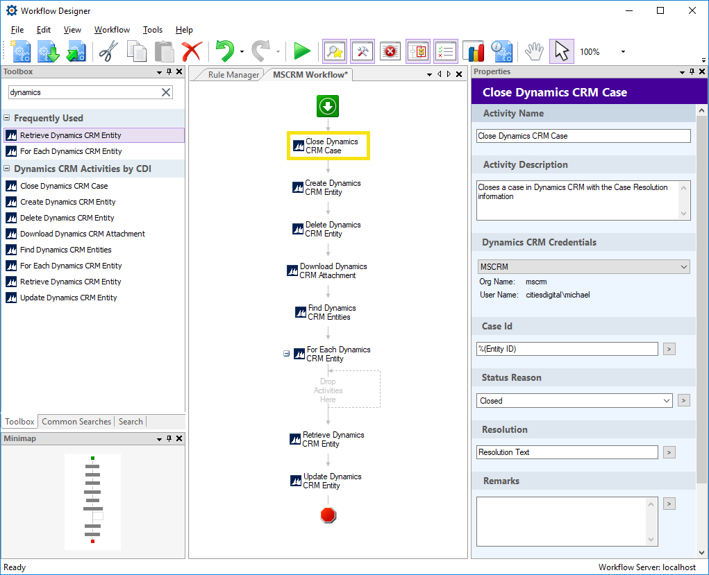 Dynamics 365 with Workflow Activities by CDI Screenshot 1