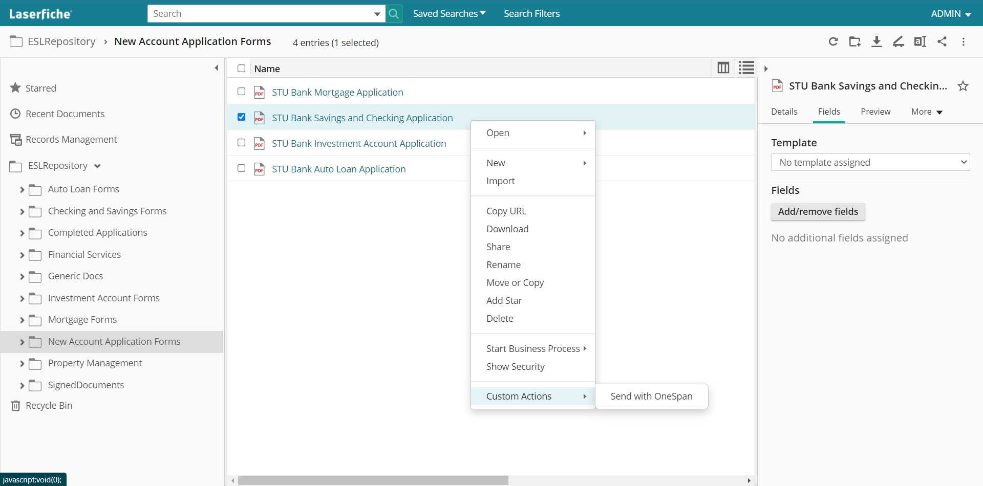 OneSpan Sign for Laserfiche Screenshot 0