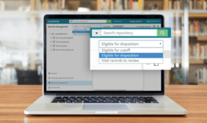 Easy-to-use records management systems allow organizations to filter records searches based on whether the record is eligible for cutoff, eligible for disposition or in need of review.