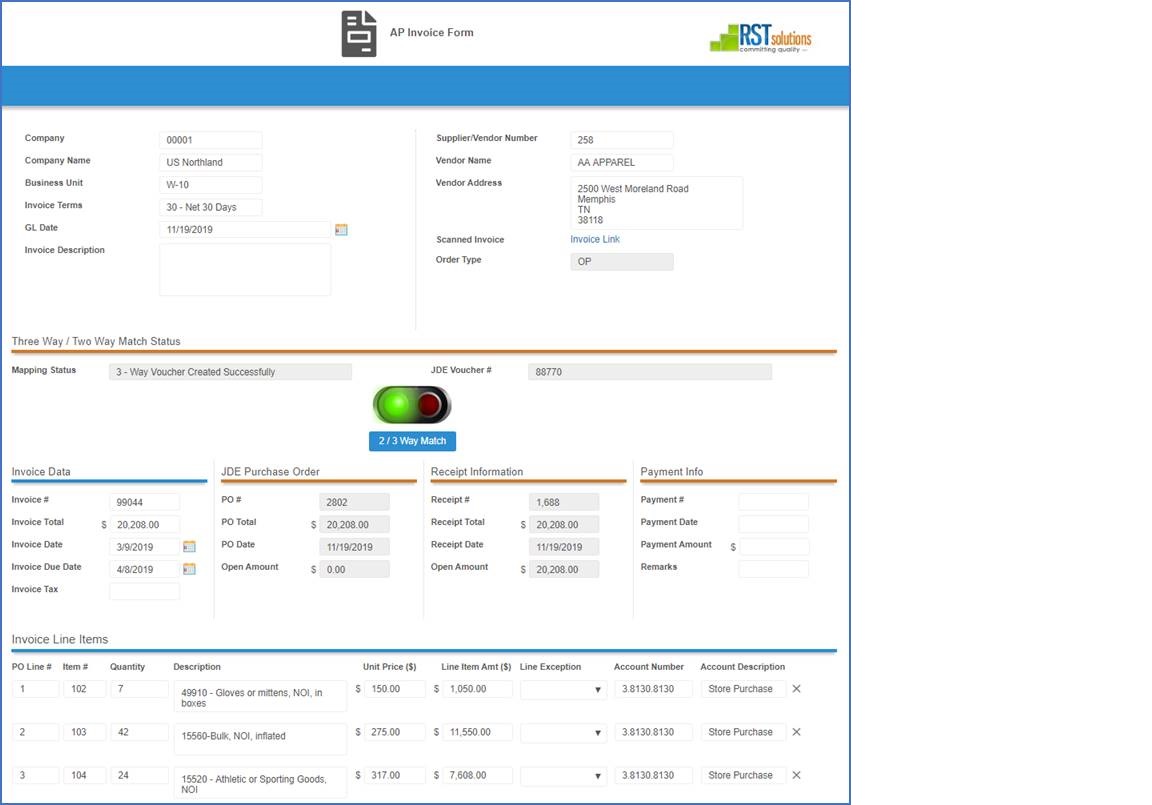 JD Edwards-Laserfiche Integration Screenshot 3
