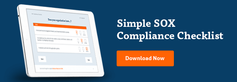 Download our simple SOX compliance checklist.