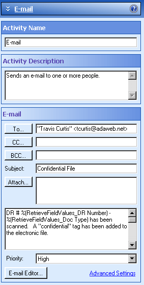 E-Mail Activity