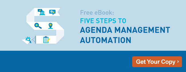5 Steps to Agenda Management Automation eBook