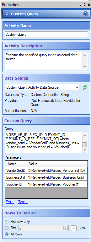“Custom Query”