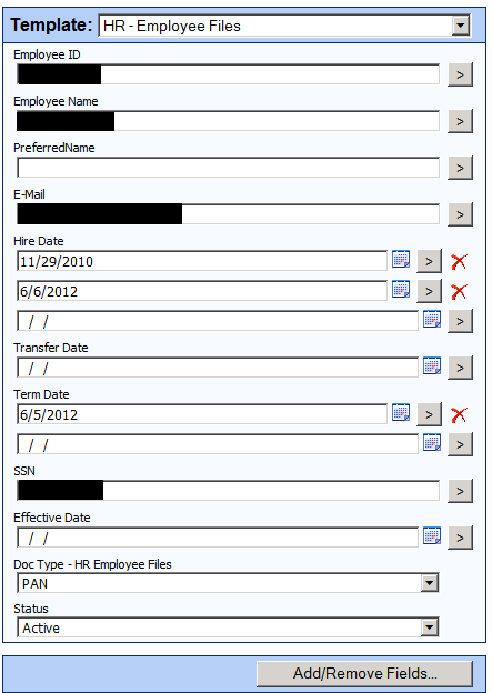 Hr-Employee Files<br /> 