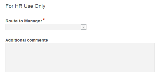 For Hr Use Only