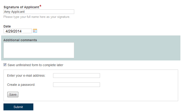 Job App Save the Form