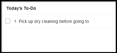 Prioritizing with lists.