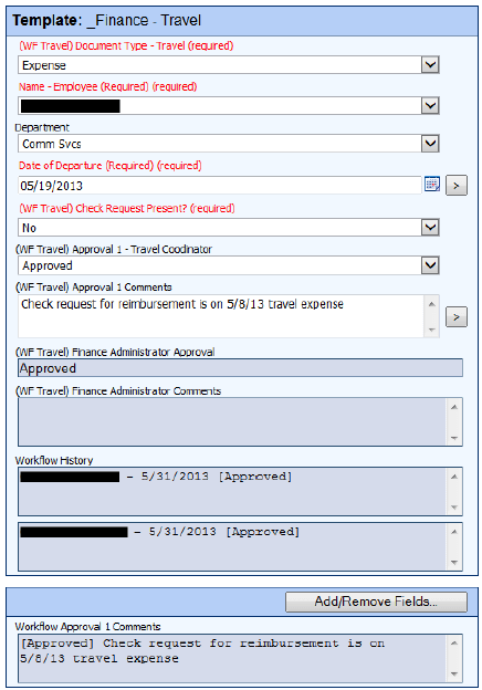 “Finance – Travel” Template