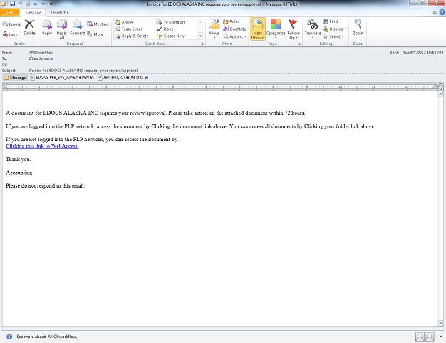 E-Mail Notifying