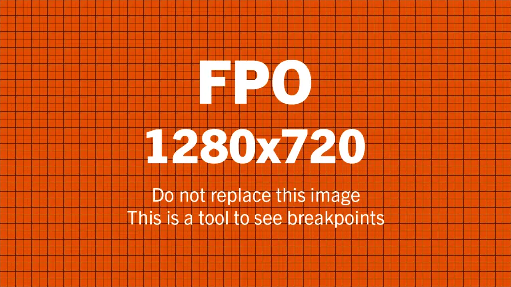 FPO = FOR PLACEMENT ONLY. Please Replace