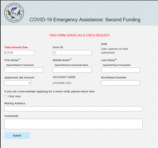 Coos Lower Umpqua Siuslaw Indians Provide COVID-19 Relief Using Laserfiche Form