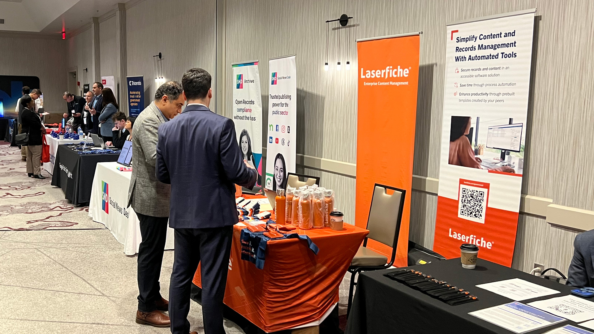 Laserfiche conference booth