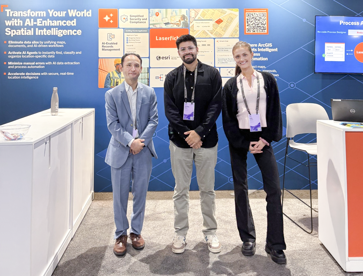 Laserfiche team at the ESRI 2026 booth