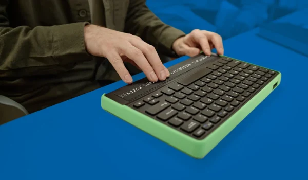 Typing on an ADA compliant keyboard