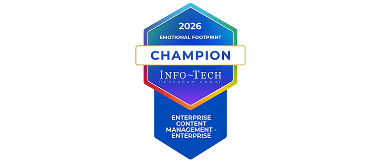 Info-Tech Research Group 2026 Emotional Footprint Champion